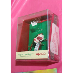 Enesco Coca Cola Sign Of Good Taste Vintage Holiday Christmas Ornament 1992